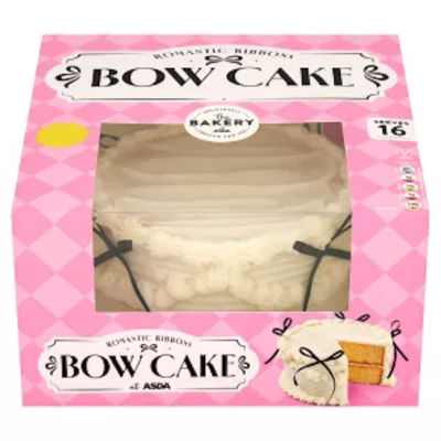 Asda Romantic Ribbons Bow Cake